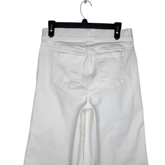 Spanx Wide Leg Jeans M Stretch Pull On Slimming Front Seam Retro Boho Shapewear - Picture 3 of 9